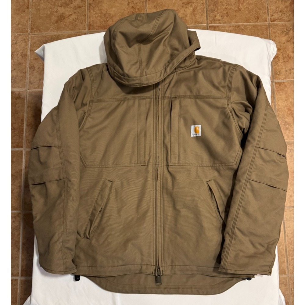 Carhartt Full Swing Men's Hooded Insulated Jacket - Brown - Size S Never Worn?